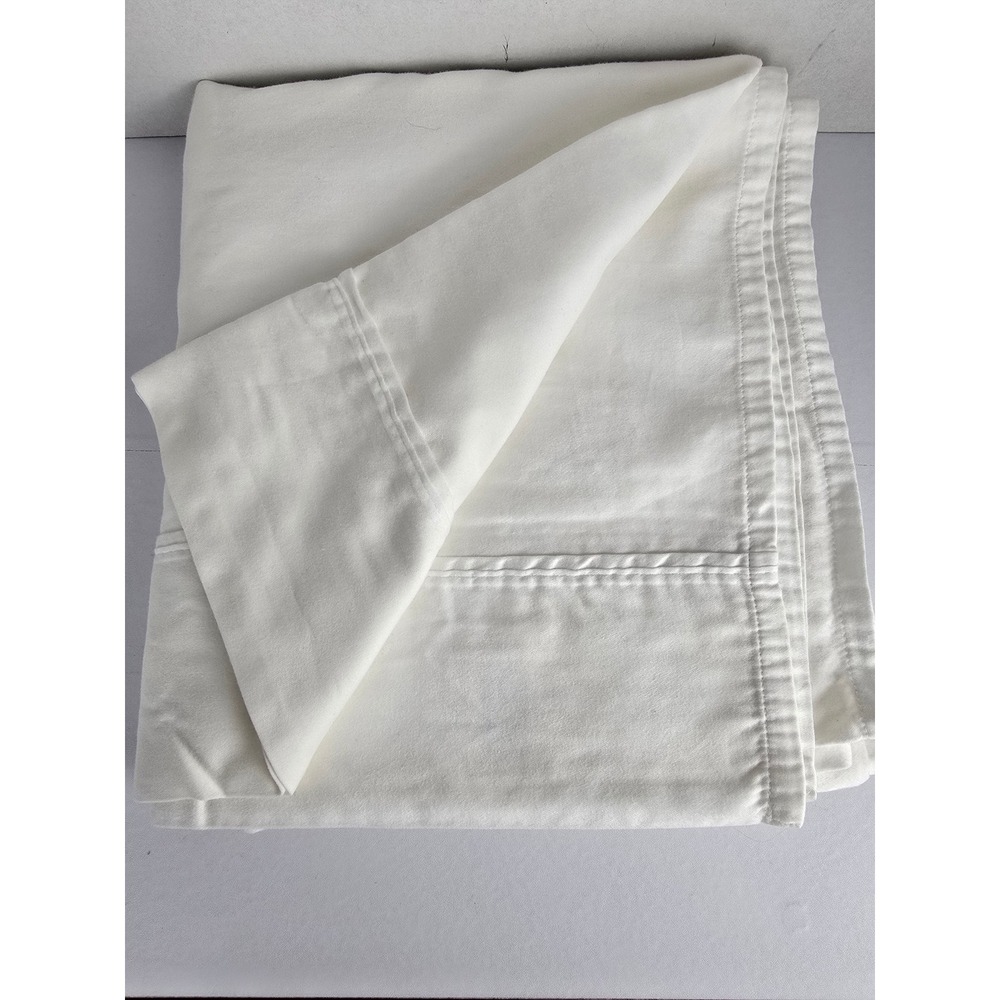 Sonoma Goods for Life Flat Sheet Full White 100% Cotton Solid Basic Bedding